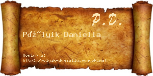 Pólyik Daniella névjegykártya